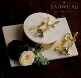 Tulip Marble Platter with Marble lid Tulip Jar